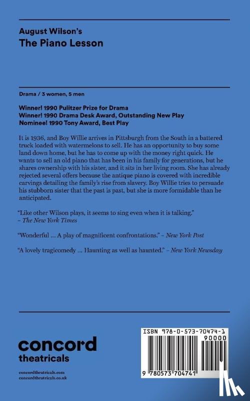 Wilson, August - August Wilson's The Piano Lesson