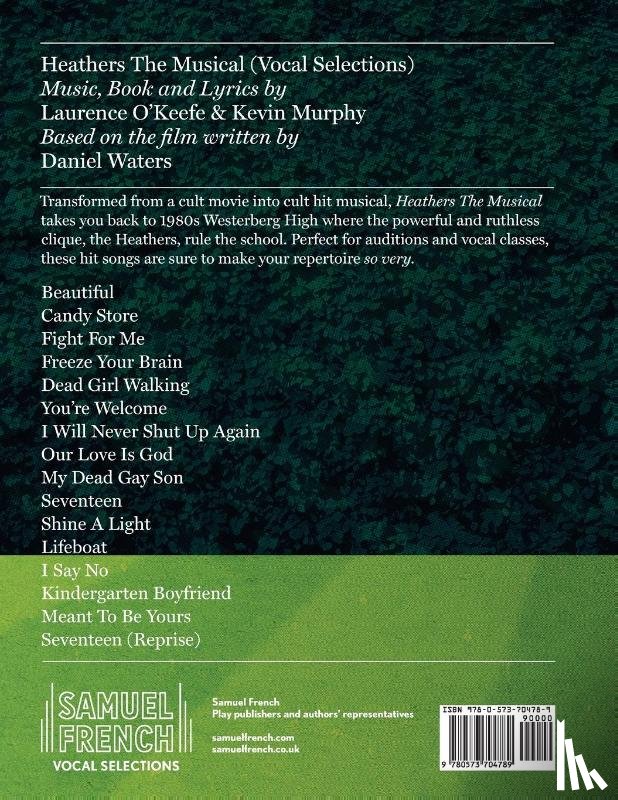 O'Keefe, Laurence, Murphy, Kevin - Heathers the Musical Vocal Selections