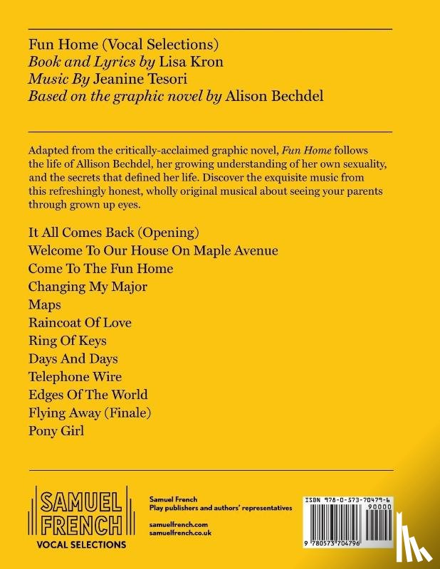 Kron, Lisa, Tesori, Jeanine - Fun Home Vocal Selections