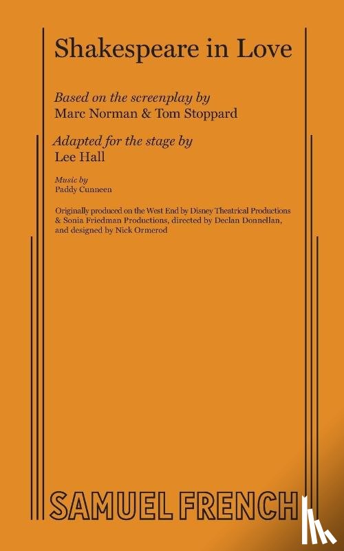 Hall, Lee, Norman, Marc, Stoppard, Tom - Shakespeare in Love