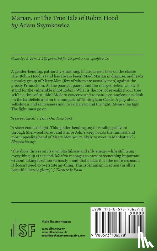 Szymkowicz, Adam - Marian, or The True Tale of Robin Hood