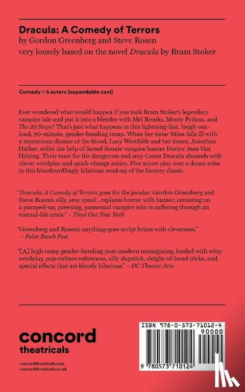 Greenberg, Gordon, Rosen, Steve - Dracula: A Comedy of Terrors