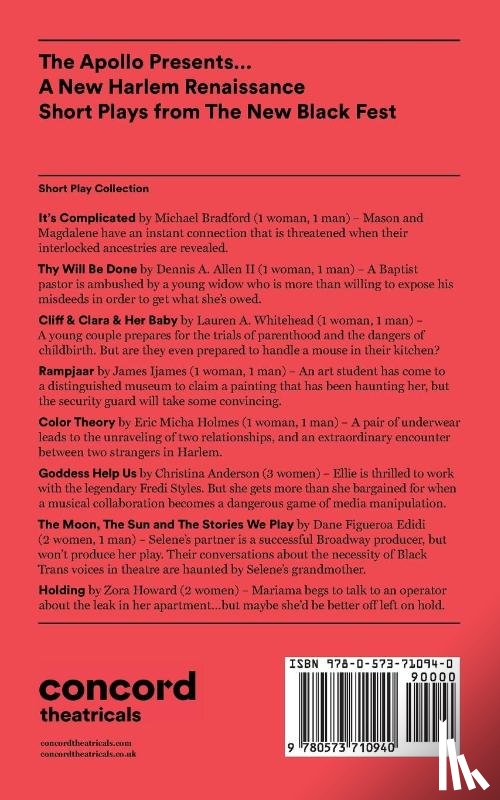 Allen, Dennis A. - The Apollo Presents... A New Harlem Renaissance: Short Plays from The New Black Fest