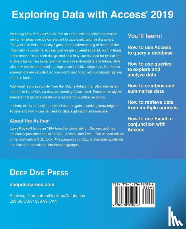 Rockoff, Larry - Exploring Data with Access 2019