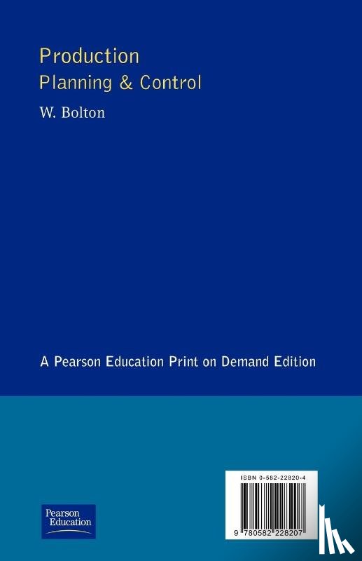Bolton, W. - Production Planning and Control