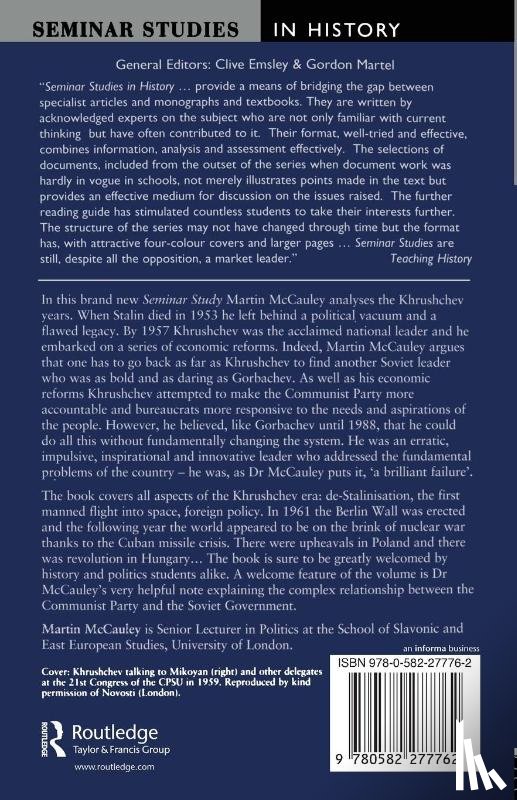 Mccauley, Martin - The Khrushchev Era 1953-1964