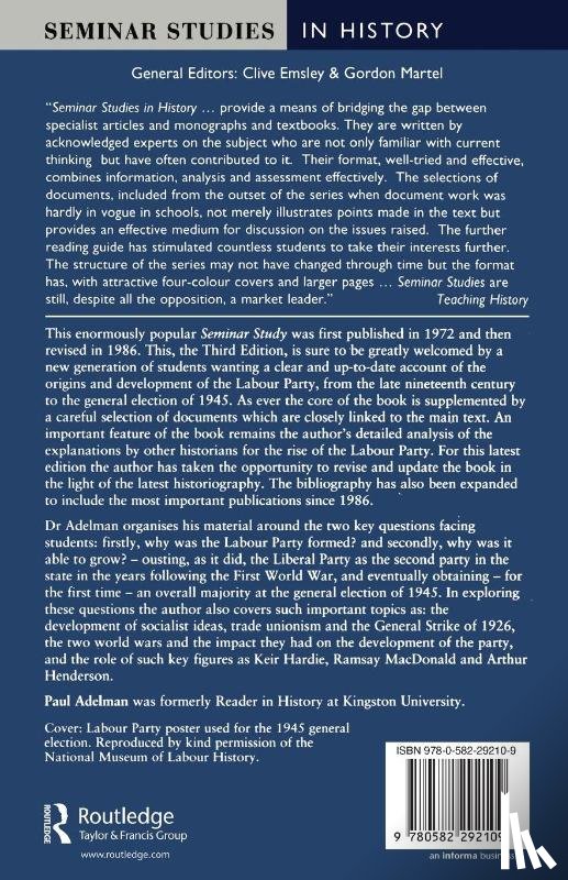 Adelman, Paul - The Rise of the Labour Party 1880-1945