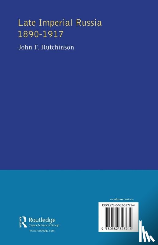 Hutchinson, John F. - Late Imperial Russia, 1890-1917