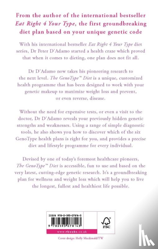 D'Adamo, Dr Peter, Whitney, Catherine - The GenoType Diet