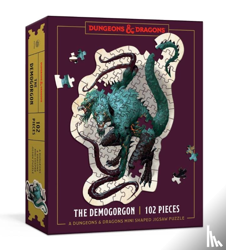 Licensed, Official Dungeons & Dragons - Dungeons & Dragons Mini Shaped Jigsaw Puzzle: The Demogorgon Edition