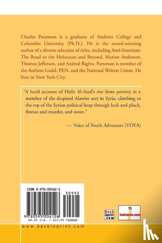 Patterson, Charles - Hafiz Al-Asad of Syria