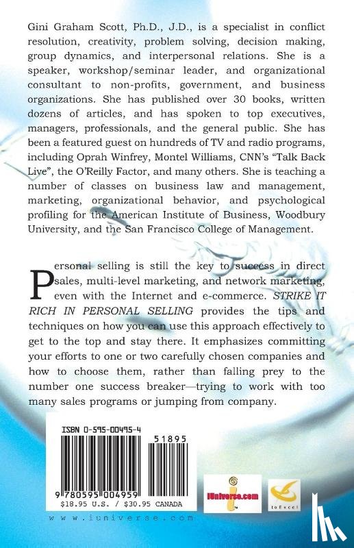Scott, PH D Gini Graham - Strike It Rich in Personal Selling