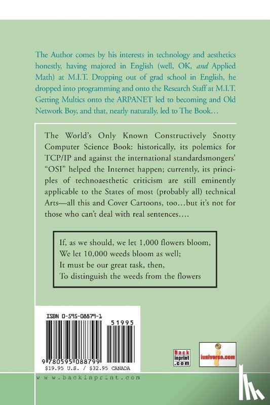 Padlipsky, M a - The Elements of Networking Style