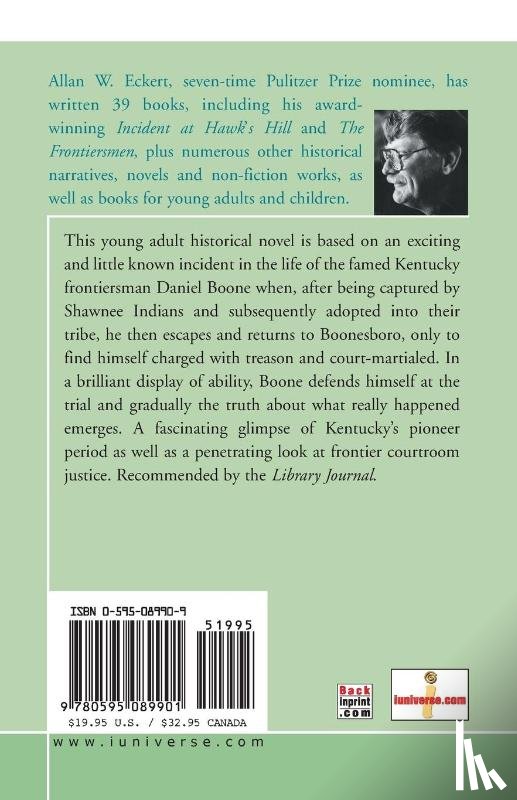 Eckert, Allan W - The Court-Martial of Daniel Boone