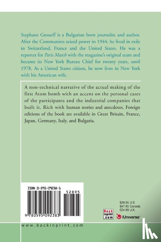 Groueff, Stephane - Manhattan Project