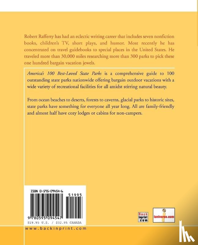 Rafferty, Robert - America's 100 Best-Loved State Parks