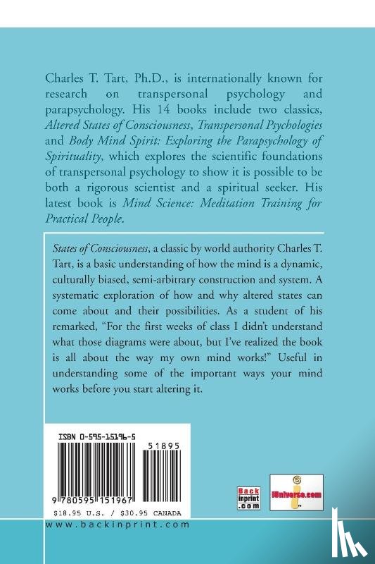 Tart, Charles T - States of Consciousness