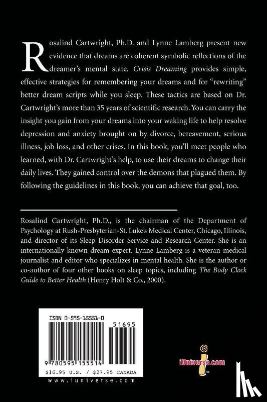Cartwright, Rosalind, Lamberg, Lynne - Crisis Dreaming