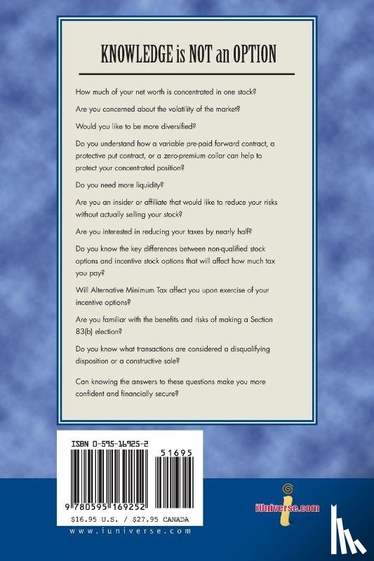 Knapp, Travis L, Reneau, Nathan L - Understanding Employee Stock Options, Rule 144 & Concentrated Stock Position Strategies