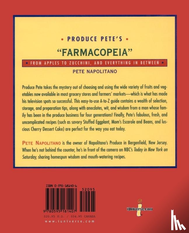 Napolitano, Pete - Produce Pete's "Farmacopeia"
