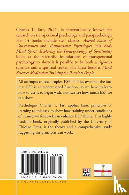 Tart, Charles T - Learning to Use Extrasensory Perception