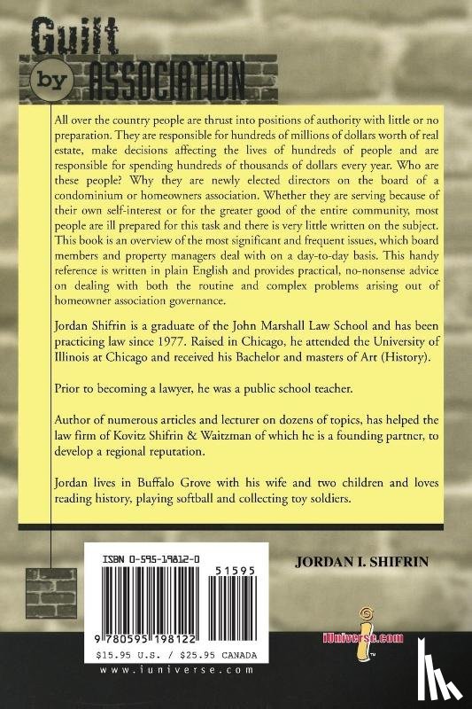 Shifrin, Jordan I - Guilt by Association