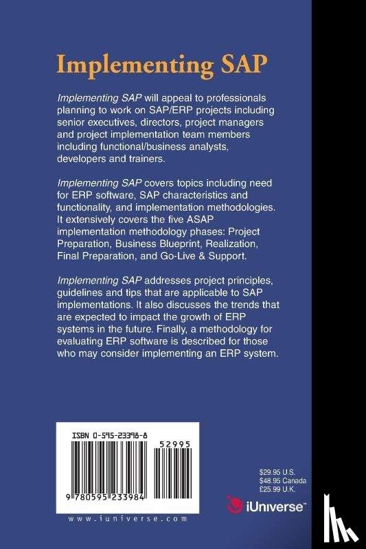 Khan, Arshad H - Implementing SAP with an ASAP Methodology Focus