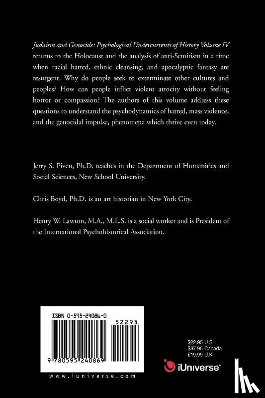 Piven, Jerry S - Judaism and Genocide