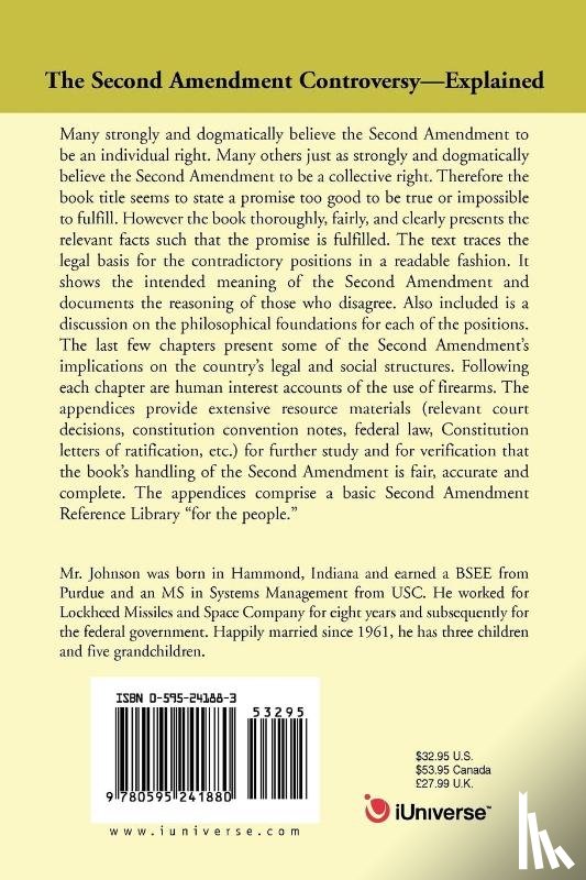 Johnson, Theodore L - The Second Amendment Controversy Explained