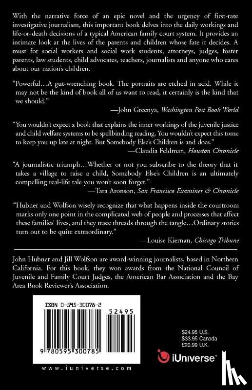 Hubner, John, Wolfson, Jill - Somebody Else's Children