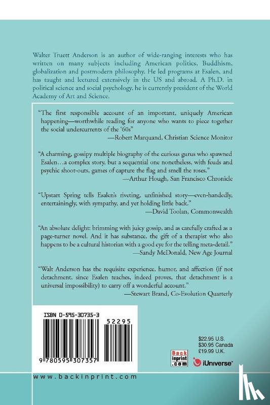 Anderson, Walter Truett - The Upstart Spring