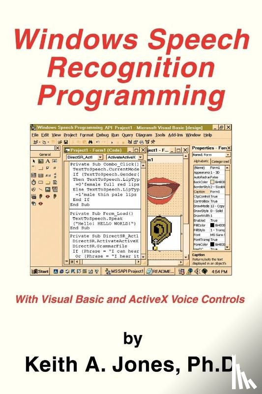 Jones, Keith a, Jones Ph D, Keith A - Windows Speech Recognition Programming