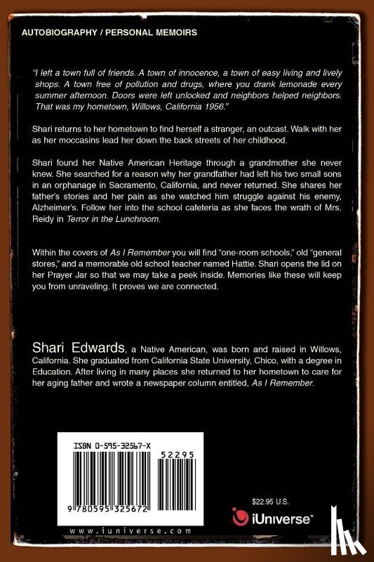 Edwards, Shari - As I Remember