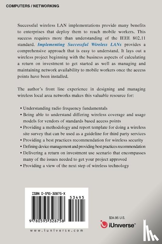 Zimmerman, Timothy M - Implementing Successful Wireless LANs