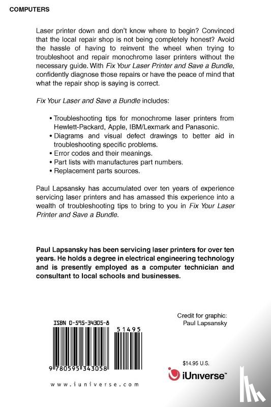 Lapsansky, Paul - Fix Your Laser Printer and Save a Bundle