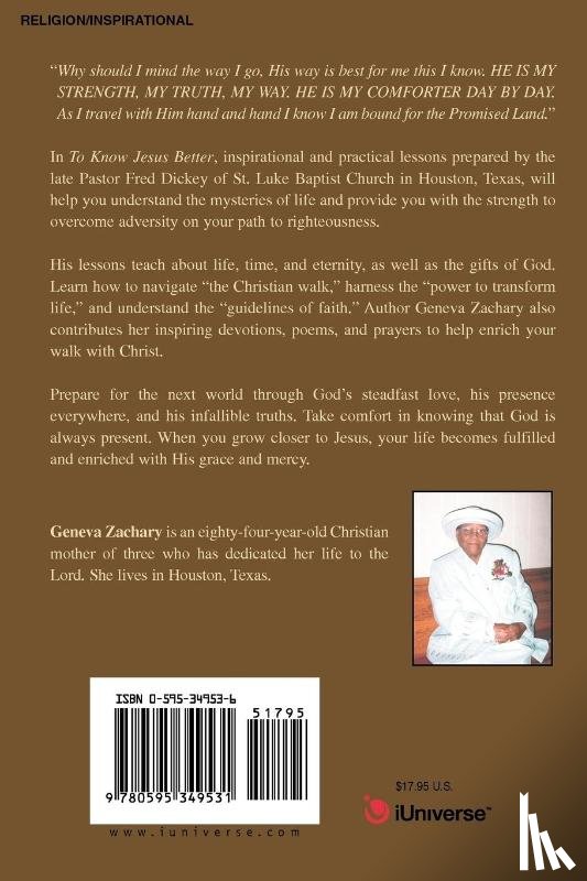 Zachary, Geneva - To Know Jesus Better