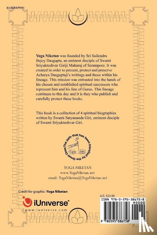 Niketan, Yoga - A Collection of Biographies of 4 Kriya Yoga Gurus by Swami Satyananda Giri