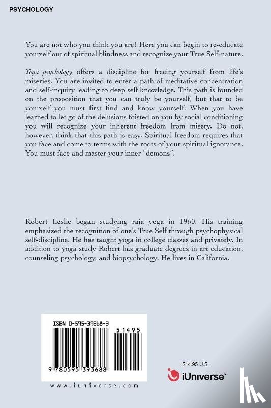 Leslie, Robert C - Yoga Psychology