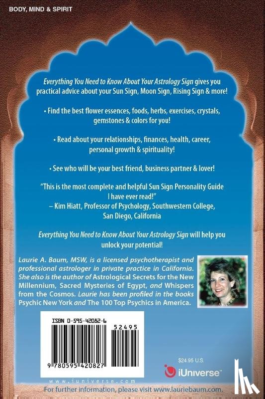 Baum M S W, Laurie A, Baum, Laurie A - Everything You Need to Know about Your Astrology Sign