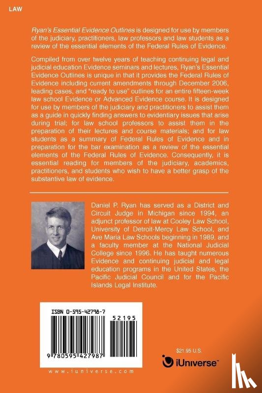 Ryan, Daniel P - Ryan's Essential Evidence Outlines