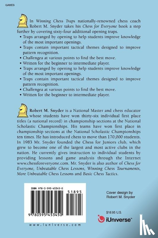 Snyder, Robert M - Winning Chess Traps