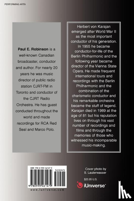 Robinson, Paul E (University of Chichester UK) - Herbert Von Karajan