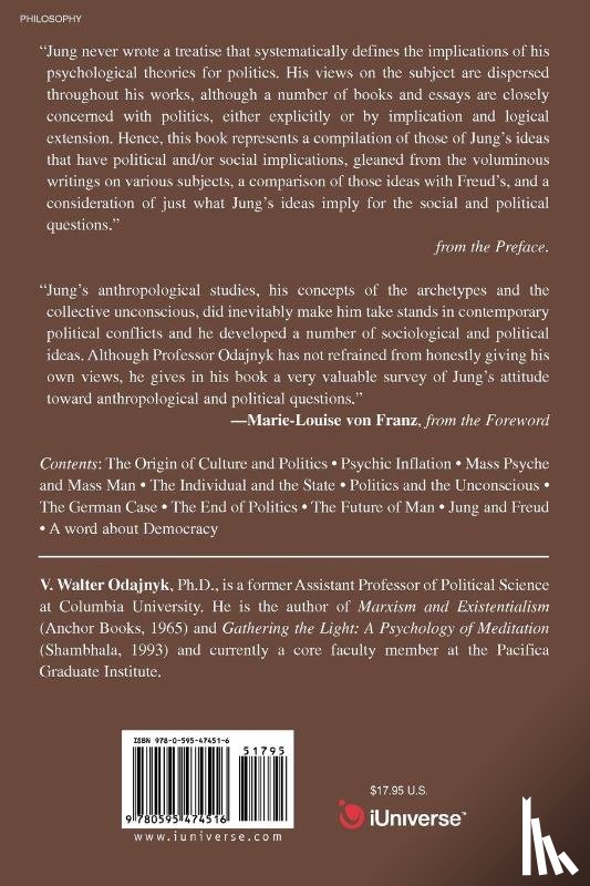 Odajnyk, Volodymyr Walter - Jung and Politics