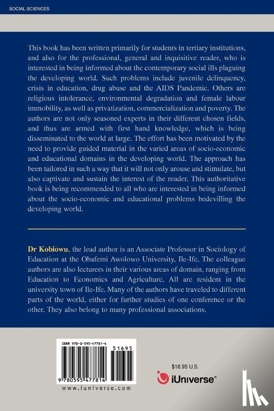 Kobiowu, Solomon V - Studies in Contemporary Socio-Economic and Educational Problems in the Developing World