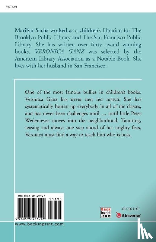 Sachs, Marilyn S - Veronica Ganz