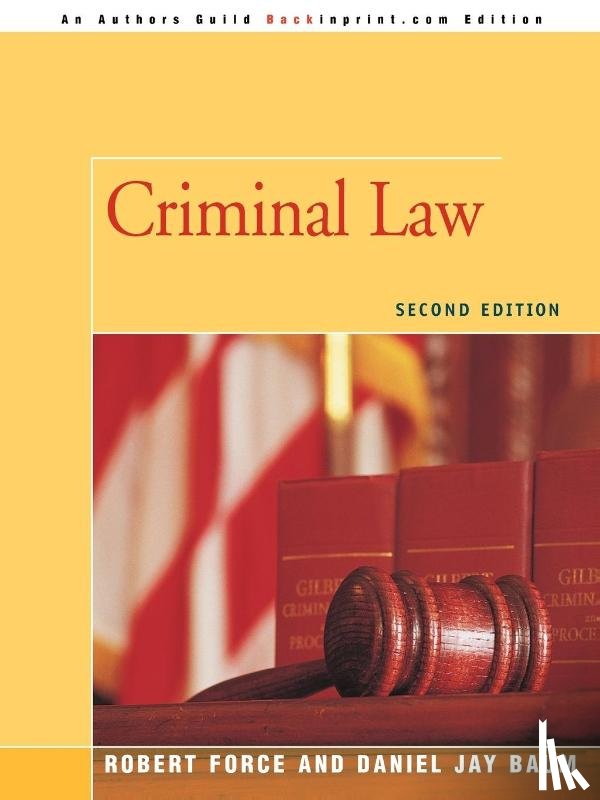 Baum, Daniel J - Criminal Law