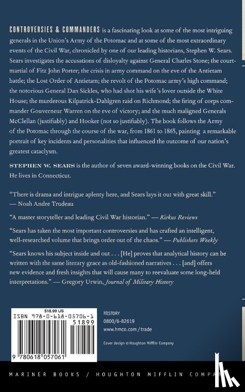 Sears, Stephen W. - Controversies & Commanders