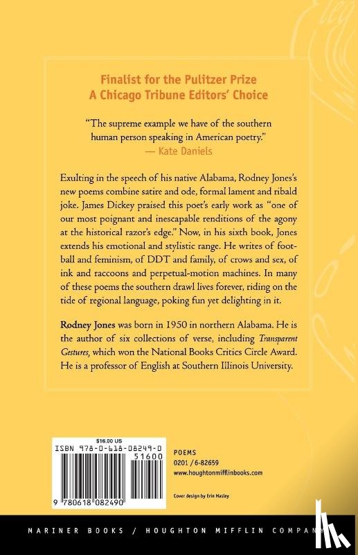 Jones, Rodney - Elegy for the Southern Drawl