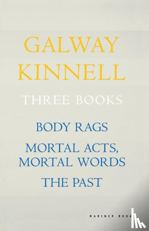 Kinnell, Galway - Three Books