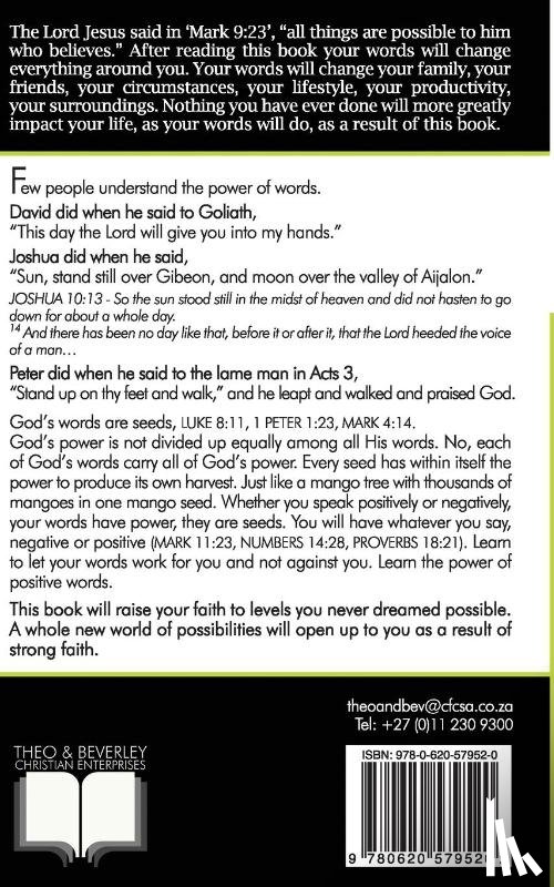 Wolmarans, Dr Theo - The Power of Positive Words